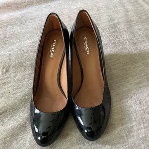 Coach Black Wedge Size 7